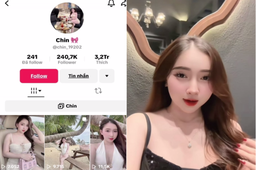 Clip Tiktoker Chin rò rỉ lúc cho bạn mượn máy
